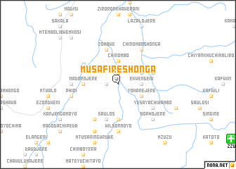map of Musafire Shonga