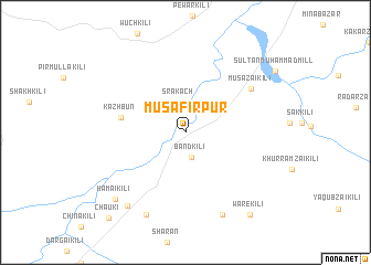 map of Musāfirpur