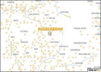 map of Mūsaga Baihk