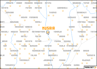 map of Musaia