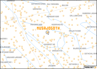 map of Mūsa jo Goth