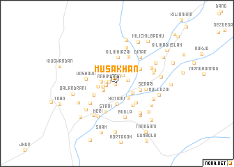 map of Mūsa Khān