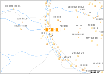 map of Mūsa Kili