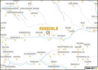 map of Mūsá Kolā