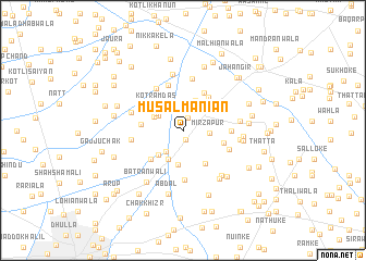 map of Musalmāniān