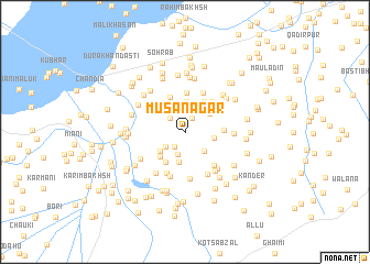 map of Mūsanagar