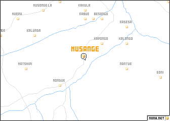 map of Musange