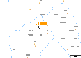 map of Musange