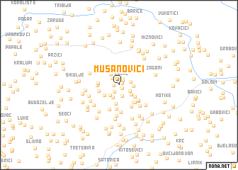 map of Mušanovići