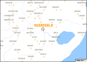 map of Musansala