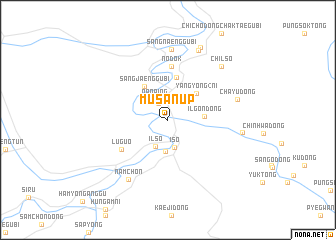 map of Musan-ŭp