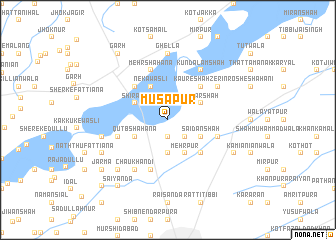 map of Mūsāpur