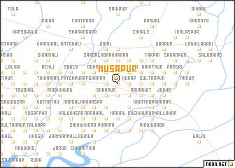 map of Mūsāpur