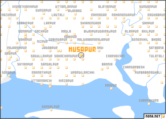 map of Mūsāpur