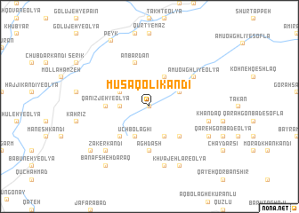 map of Mūsá Qolī Kandī