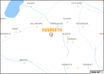 map of Musaşeyh