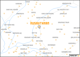 map of Mūsá ‘Uthmān