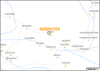 map of Mūsavīyeh