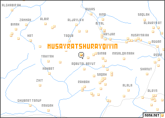 map of Muşayrat Shurayqīyīn