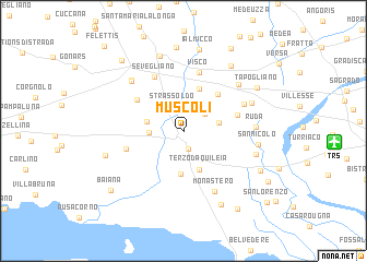 map of Múscoli