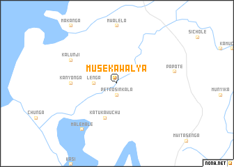 map of Musekawalya