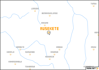 map of Musekete