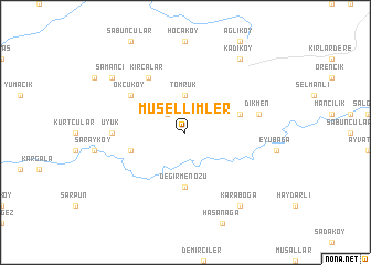 map of Müsellimler