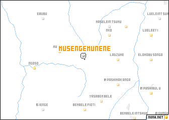 map of Musenge-Munene