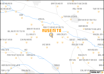 map of Muşeniţa