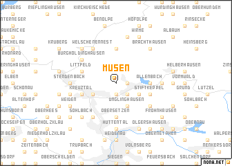 map of Müsen