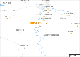 map of Muserskoye