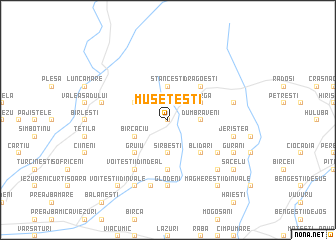 map of Muşeteşti