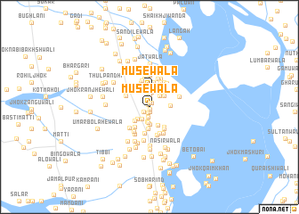 map of Mūsewāla