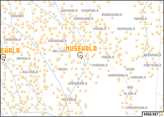 map of Mūsewāla