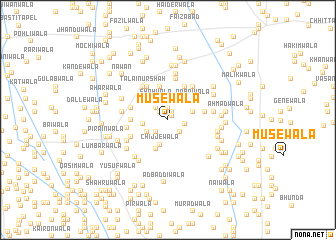 map of Mūsewāla