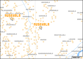 map of Mūsewāla