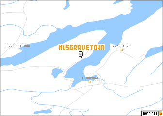 map of Musgrave Town