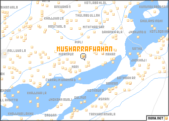 map of Musharrafwāhān