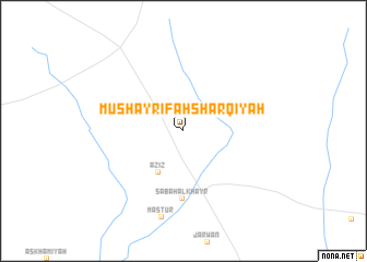 map of Mushayrifah Sharqīyah