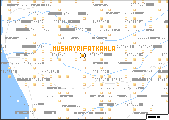 map of Mushayrifat Kaḩlāʼ
