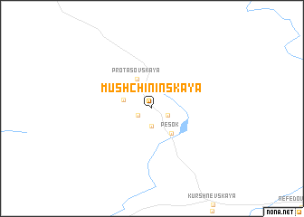 map of Mushchininskaya