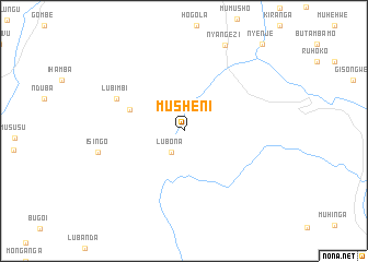 map of Musheni