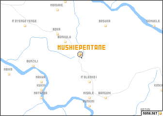 map of Mushie-Pentane