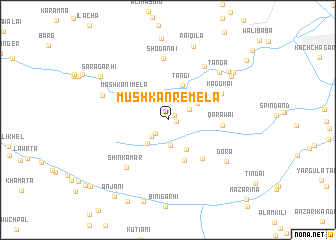 map of Mushkanre Mela