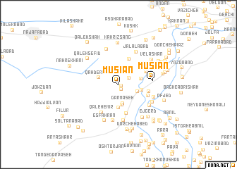 map of Mūsīān