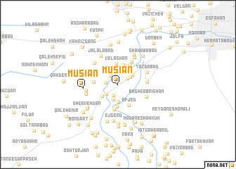 map of Mūsīān