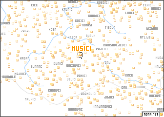 map of Mušići