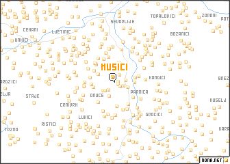 map of Mušići