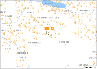 map of Mušići
