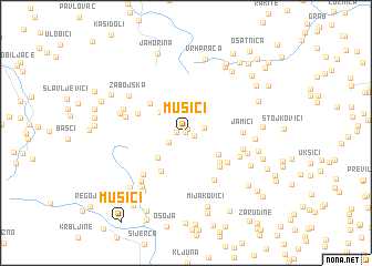 map of Mušići